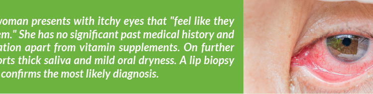  Which of the following best describes the mechanism through which this patient’s condition induces xerostomia?